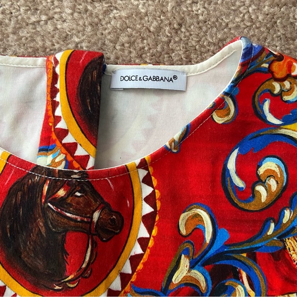 Dolce & Gabbana Majolica Carretto Siciliano Printed Dress “read description!” - Picture 10 of 16